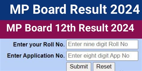 MP Board 12th Result 2024